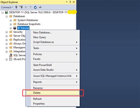Image result for Delete Database in SQL