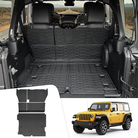 Cargo Mats For 2018 2025 Jeep Wrangler Jl Unlimited 4x4 | Desertcart INDIA