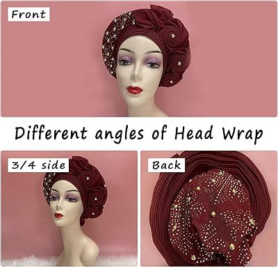 QliHut White Nigerian Gele Headtie African Head Wraps Aso India | Ubuy