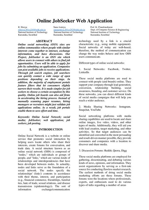 B4 A3 201CS244 201CS252 IEEE - Online JobSeeker Web Application R ...