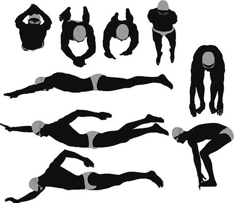 Swimming Black and White 的图像结果