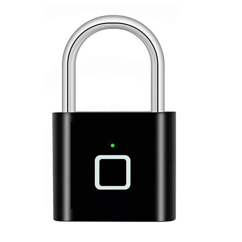 Navkar Systems FPAL-MINI Biometric Fingerprint Padlock – USB Rechargea