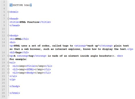 Image result for KS3 HTML Tags