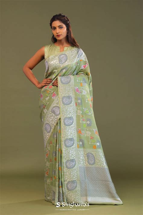 Pure Tussar Silk Sarees Online | Printed Tussar | Singhania's