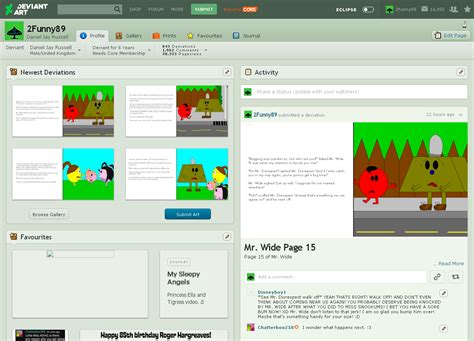 Image result for Old deviantART Layout
