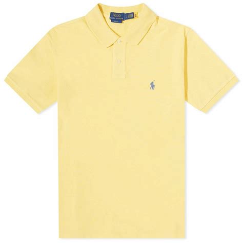 Polo Ralph Lauren Men's Slim Fit Polo Shirt in Fall Yellow Polo Ralph ...