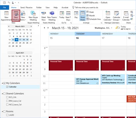 Resource Calendars | Florida Atlantic University