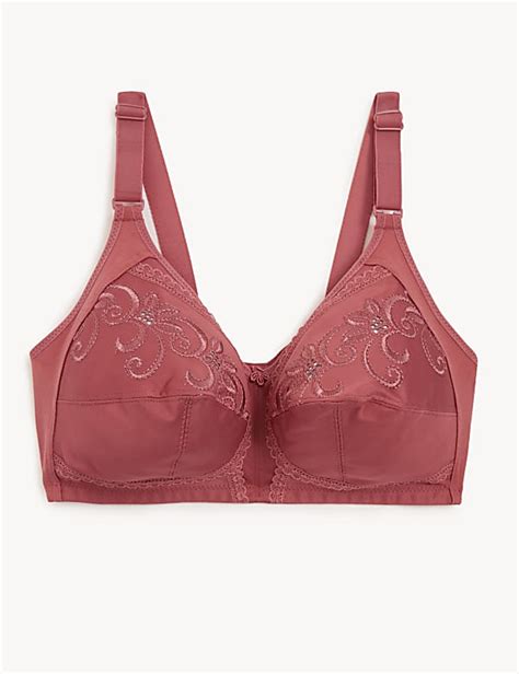 Buy Embroidered Non Wired Total Support Bra at Marks & Spencer