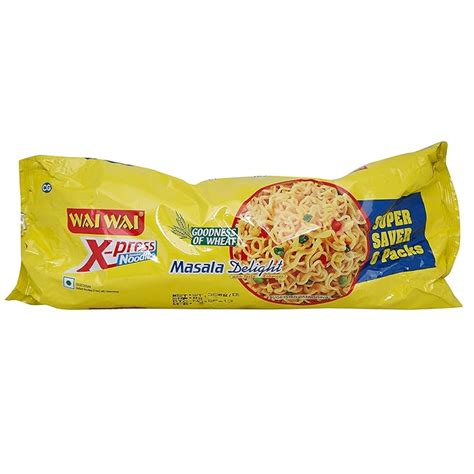 WAI WAI X-PRESS MASALA DELIGHT NOODLES 6IN1 330GM : Amazon.in: Grocery ...