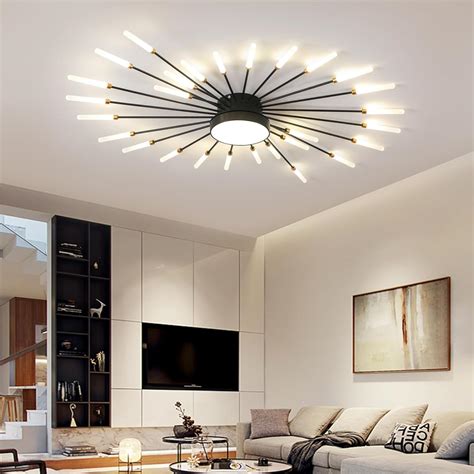 JAYMP Ceiling Light Modern Flower Shape Ceiling Lamp for Living Room ...