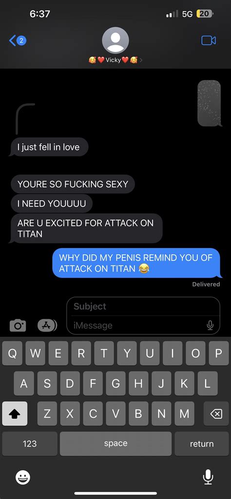 Sending nudes to my GF makes her think of anime? : r/texts