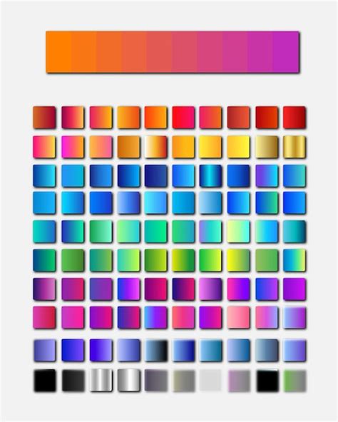 Image result for Gradient Color Chart