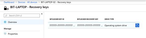 Image result for BitLocker Recovery Key Azure AD