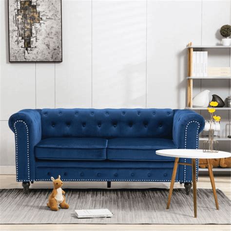 Blossom Chesterfield Sofa Set – Oak Inside