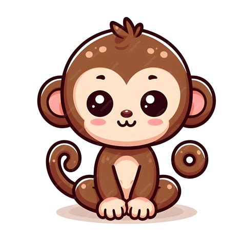 Premium Photo | Vector cute monkey cartoon illustration