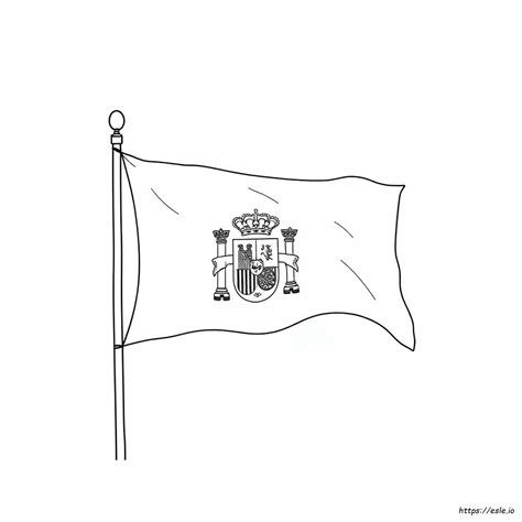 Coloring Flag Of Spain