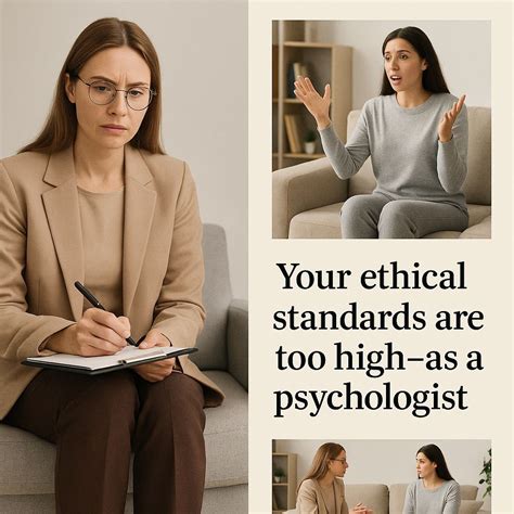 “Your ethical standards are too high—as a psychologist.” A sentence I ...