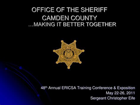 PPT - Empowering Camden County Sheriff's Office: Enhancing Safety ...