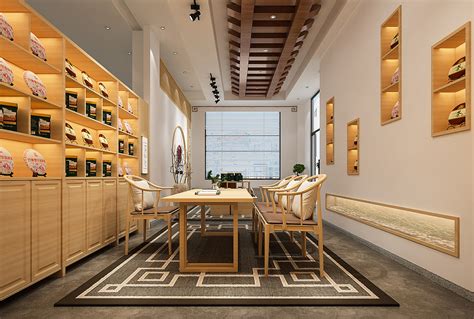 茶叶店设计（湖南国获黑茶专卖店）|空间|室内设计|艺窝设计 - 原创作品 - 站酷 (ZCOOL)