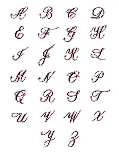 Intermediate Level 1: Copperplate Uppercase Calligraphy Alphabet 5BD ...
