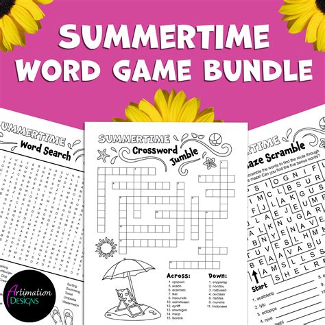 Summer Word Search Scramble | Summertime Word Game Activity - Classful