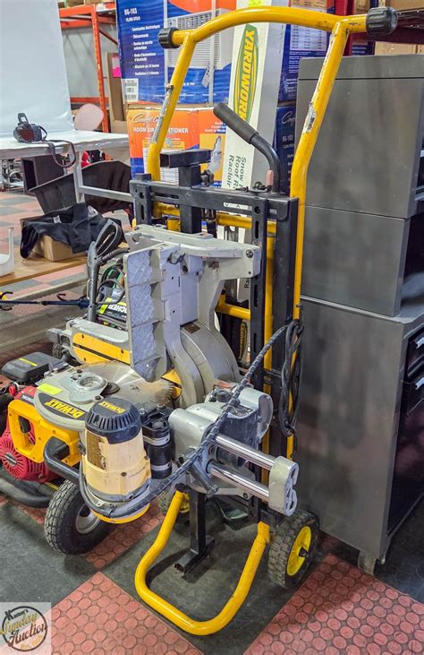 12" DEWALT SLIDING COMPOUND MITRE SAW WITH ROLLING