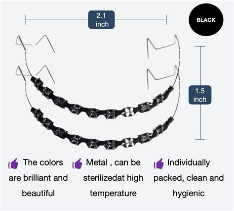 Sino Dental Group 2PCS One Step Fake Braces with Fashion Power Chain ...