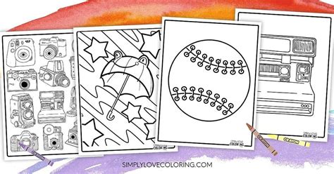 44 Fun Objects Coloring Pages (Free PDF Printables) - Simply Love Coloring