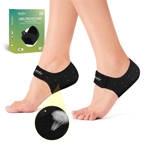 Plantar Fasciitis Gel Heel Protectors - Welnove Heel Cups for Women Men Heels Spur Pain Relief ...