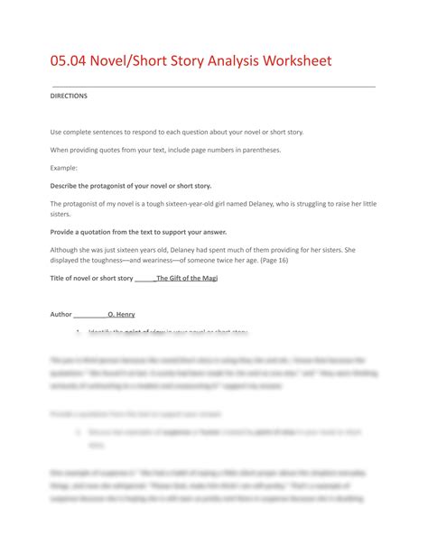 Image result for Short Story Analysis