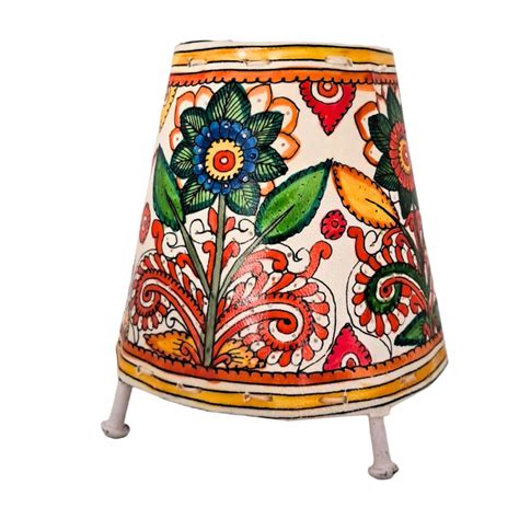Buy Lepakshi Handcrafted Leather Lamp Shade | Handmade Table Lamp for ...