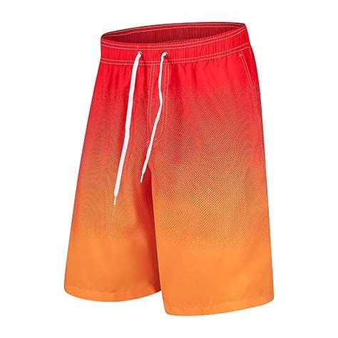 Asverd Mens Swim Trunks Pockets Quick Dry Beach Board Swimming Shorts ...