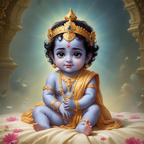Little lord krishna | Premium AI-generated image
