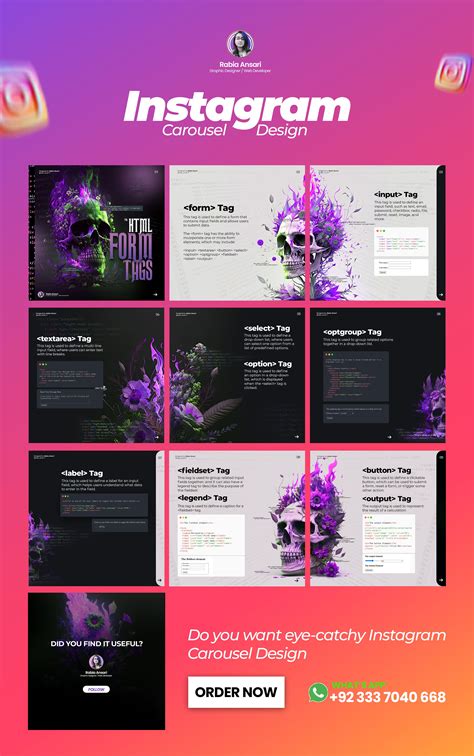 Instagram Carousel Design | Instagram Story Ideas | Graphic Designer ...