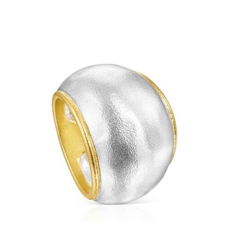 Anillo abombado bicolor Luah | TOUS