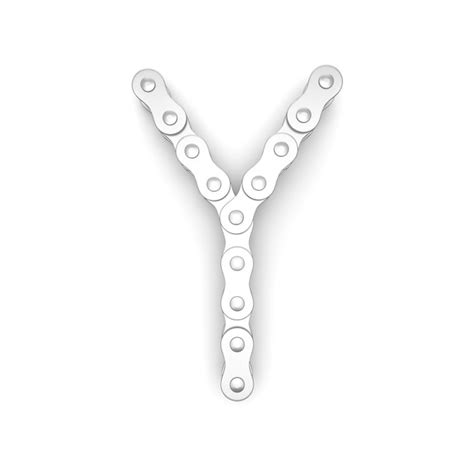 Alphabet made from bicycle chain | Premium Photo