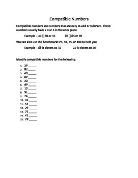 Image result for Compatible Numbers Kids