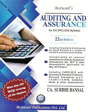 Buy Auditing And Assurance (IPC) For Old Syllabus 22nd Edition Book ...