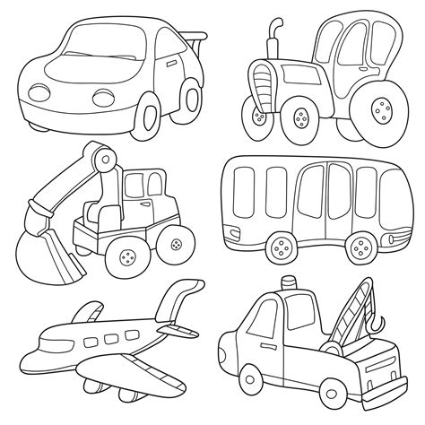 Transportation Coloring Pages