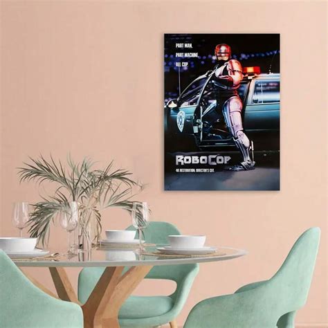 Framed Room Decor RoboCop Director'S Cut Canvas Poster, Iconic 80s ...
