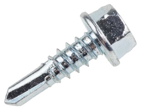 RS PRO | RS PRO Bright Zinc Plated Steel Self Drilling Screw M5.5 x ...