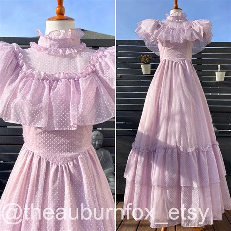 80's Gunne Sax Lush Lavender Swiss Dot Formal Dress Sz XXS - Etsy | Cute dress outfits, Vintage ...