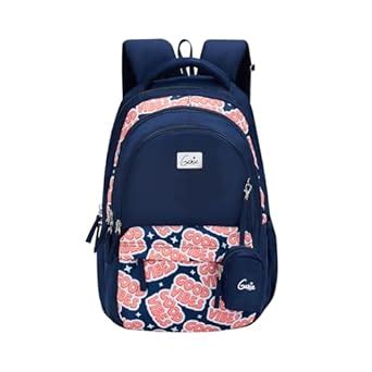 Buy Genie Vibes Backpack for Girls, 17" Cute, Colourful Bags, Water ...