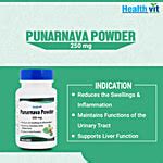 Buy Healthvit Punarnava Powder 250 mg Capsules - Supports Liver ...