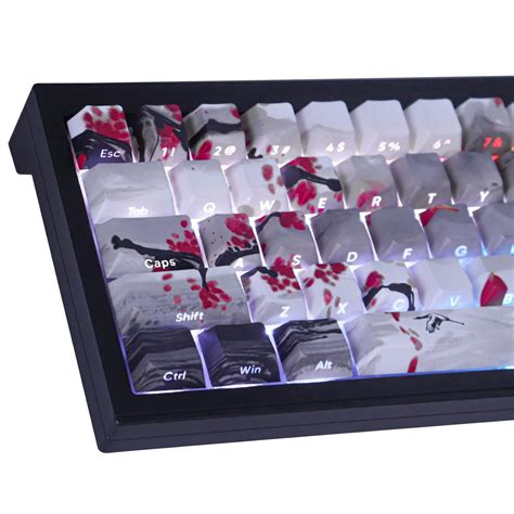 Amazon.in: Buy Keycaps PBT Shine Through Keycaps Letter Side Print ...