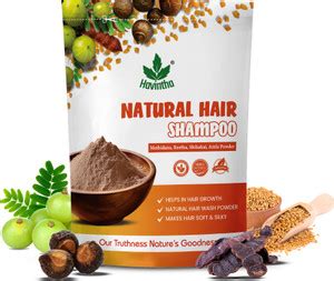 Havintha Natural Hair Shampoo with Amla, Reetha, Shikakai and Methi ...