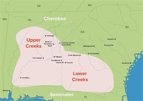 Creek Indians In Georgia Maps