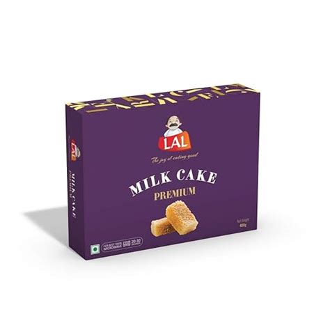 Lal Sweets Milk Cake Premium 400g (Pack of 1) Made with Sugar and Milk ...