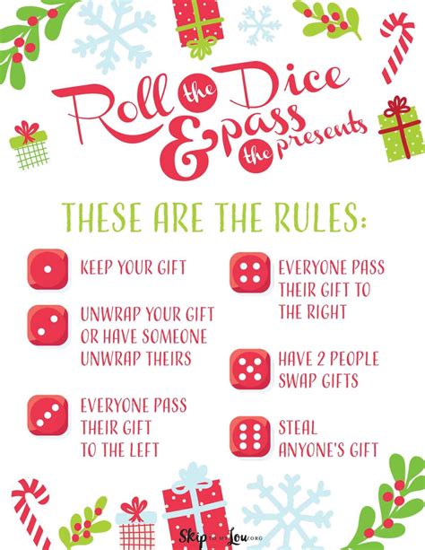 Christmas dice game for a fun gift exchange – Artofit