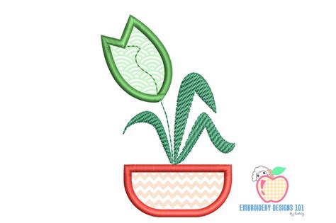 Image result for Tulip Applique Machine Embroidery Designs